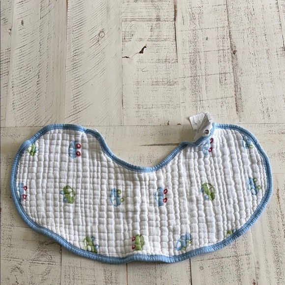 aden + anais Other - Aden Blue and White Large Bib